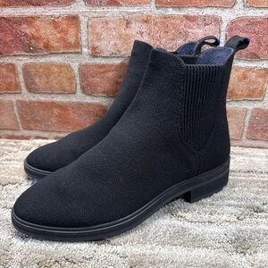Rothy's Wool Blend Chelsea Boot Black Size 9